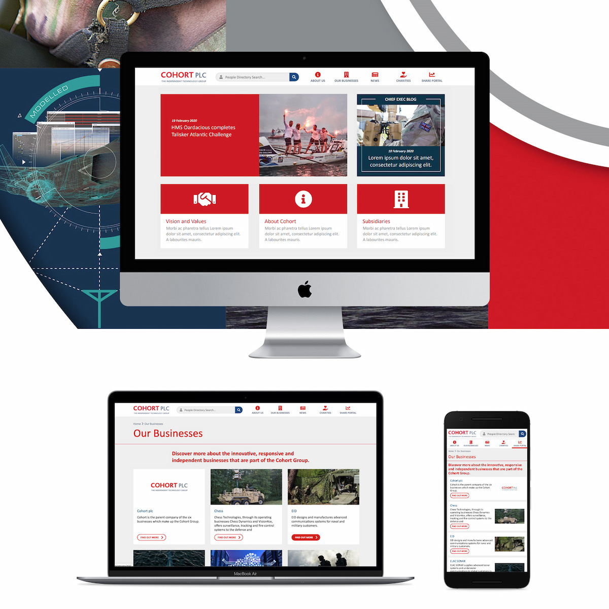 Cohort intranet on multiple devices