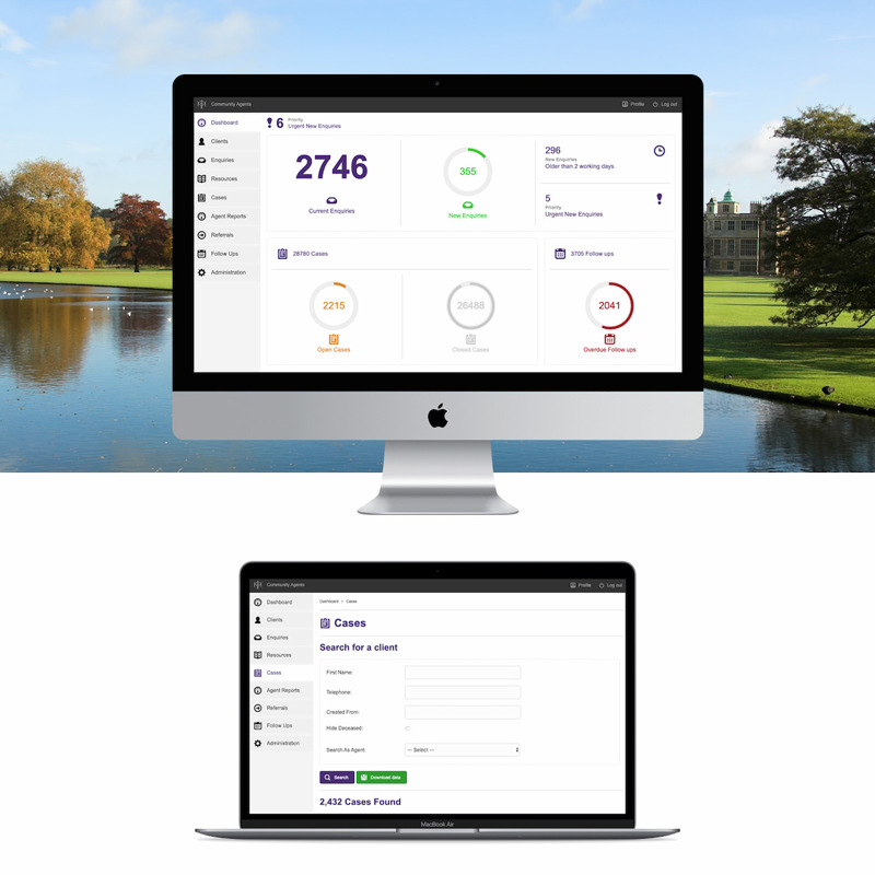 Community Agents custom application on multiple devices