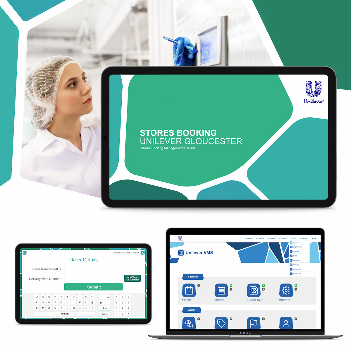 Unilever custom application on multiple devices